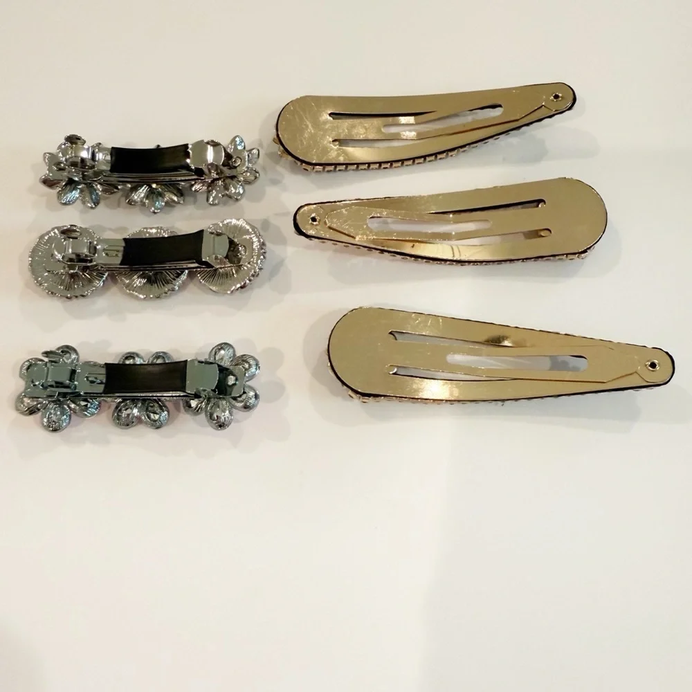 Girls Rhinestone Hair Clip Set - Picture 4 of 5